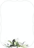 Lush Greenery (Shaped Cut) Back