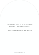 Gilded Arch (Shaped Cut) Back
