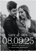 Modern Date (Shaped Cut) Front