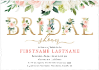 Floral BRIDAL (Shaped Cut) Front