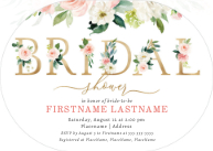 Floral BRIDAL (Shaped Cut) Front