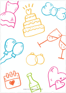 BFF Checklist, Couple Shower (Shaped Cut) Back