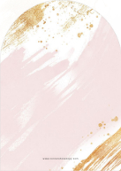 Metallic Blush (Shaped Cut) Back