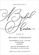Minimal Calligraphy (Shaped Cut) Front