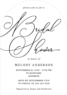Minimal Calligraphy (Shaped Cut) Front