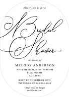 Minimal Calligraphy (Shaped Cut) Front