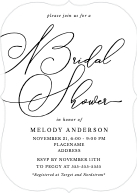 Minimal Calligraphy (Shaped Cut) Front