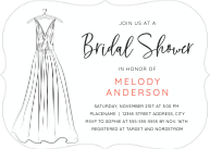 Dress Bridal (Shaped Cut) Front