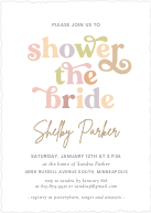 Shower the Bride (Shaped Cut) Front