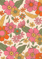 Retro Baby Flowers Back