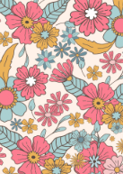 Retro Baby Flowers Back