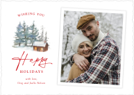 Cabin Christmas (Shaped Cut) Front
