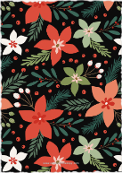 Floral Holiday Back