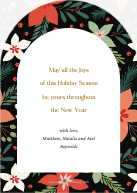 Floral Holiday (Shaped Cut) Back