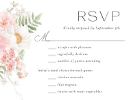 Blooming Pastel RSVP Front