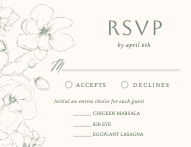 Lovely Magnolia RSVP Front