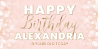 Sparkled Birthday (48 x 24)