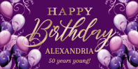 Birthday Balloons (48 x 24)