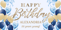 Birthday Balloons (48 x 24)