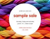 Sample Sale Front