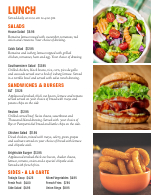 Menu with Pictures Back