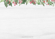 Holly and Berries Frame Back
