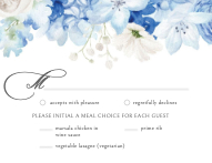 Hydrangea Mix RSVP Back