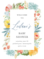(18 x 24) Pretty Floral Frame