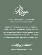 Sophisticated Elegance RSVP Front