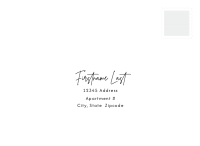 Mixed Typography, Signature Modern Front