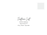 Mixed Typography, Signature Modern Front