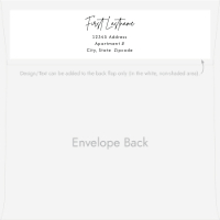 Mixed Typography, Signature Modern Back
