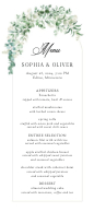 Arched Greenery (Menu) Front