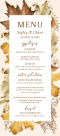 Autumn Leaves (Menu) Front