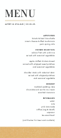Bold Typography (Menu) Front