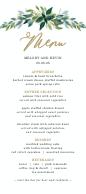 Budding Greenery (Menu) Front