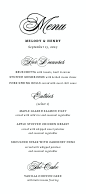 Classic Calligraphy (Menu) Front