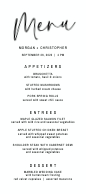 Classic Elegance (Menu) Front