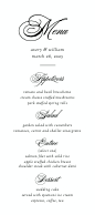 Cursive Typography (Menu) Front