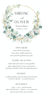 Greenery Wreath (Menu) Front