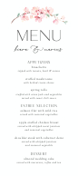 Sakura Blooms (Menu) Front
