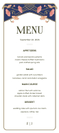 Vintage Floral Nouveau (Menu) Front