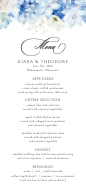 Hydrangea Mix (Menu) Front