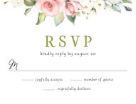 Framed Floral RSVP Front