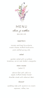 Wildflowers Bouquet (Menu) Front
