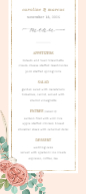 Soft Blossoms (Menu) Front