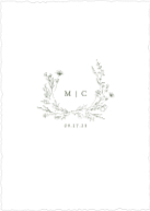 Verdant Monogram (Shaped Cut) Back