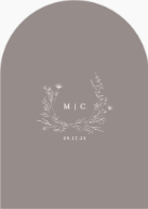 Verdant Monogram (Shaped Cut) Back