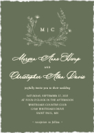Verdant Monogram (Shaped Cut) Front