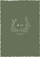 Verdant Monogram (Shaped Cut) Back